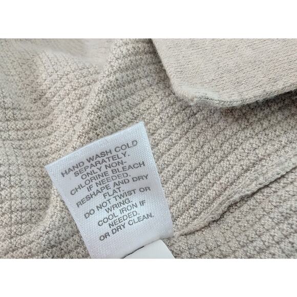 J.Jill Pure Jill Tunic Top Tan Thermal Hooded Hoodie Cotton Blend Misses Size XL - Picture 7 of 7